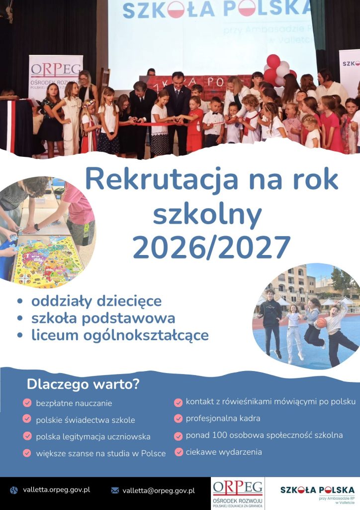 Rekrutacja na rok szkolny 2026/2027